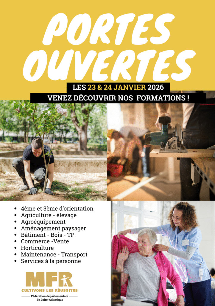PORTES OUVERTES 2026 : VENEZ DÉCOUVRIR NOS MFR ! 1 Portes ouvertes 2026